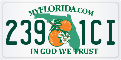 FL license plate 2391CI