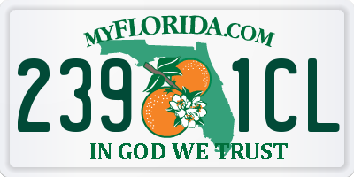 FL license plate 2391CL