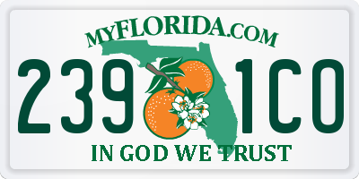 FL license plate 2391CO