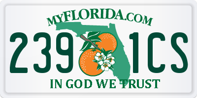 FL license plate 2391CS