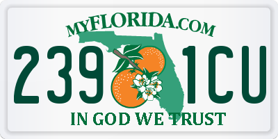 FL license plate 2391CU