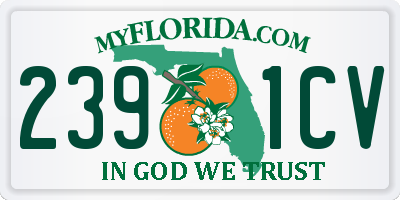 FL license plate 2391CV