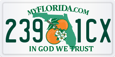 FL license plate 2391CX