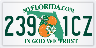 FL license plate 2391CZ