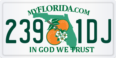 FL license plate 2391DJ
