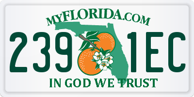 FL license plate 2391EC