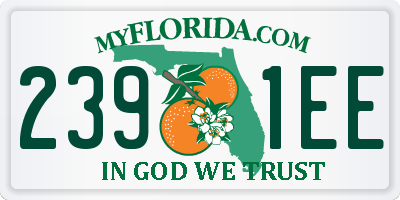 FL license plate 2391EE