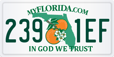 FL license plate 2391EF