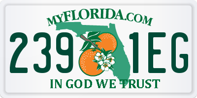 FL license plate 2391EG