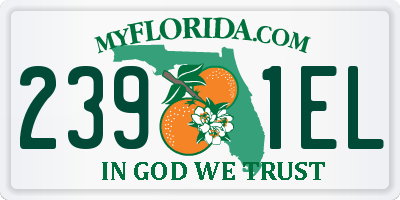 FL license plate 2391EL