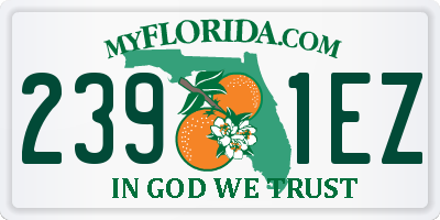 FL license plate 2391EZ