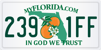 FL license plate 2391FF