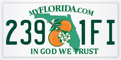 FL license plate 2391FI