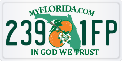 FL license plate 2391FP