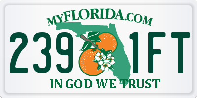 FL license plate 2391FT