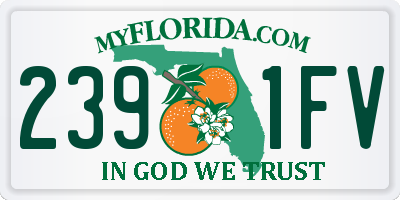 FL license plate 2391FV