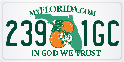 FL license plate 2391GC