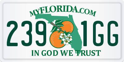 FL license plate 2391GG