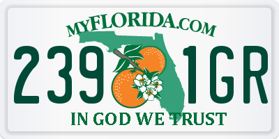 FL license plate 2391GR