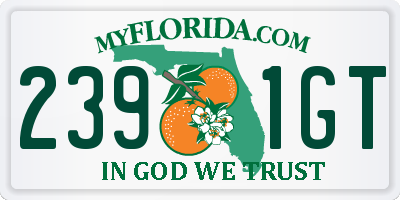 FL license plate 2391GT