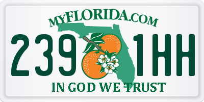 FL license plate 2391HH