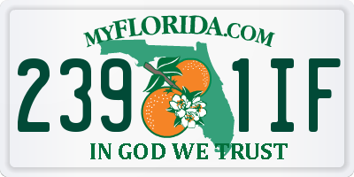 FL license plate 2391IF