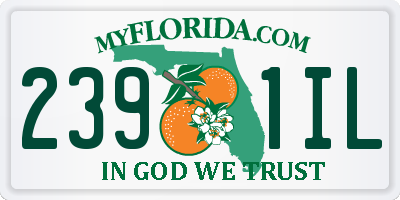 FL license plate 2391IL