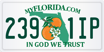 FL license plate 2391IP