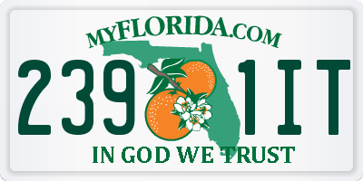 FL license plate 2391IT