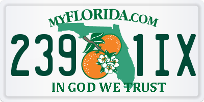 FL license plate 2391IX
