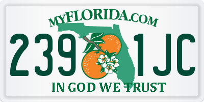 FL license plate 2391JC