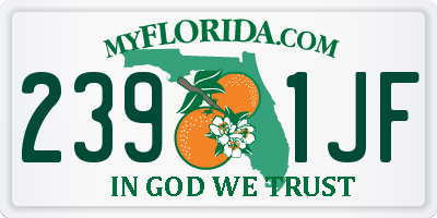 FL license plate 2391JF