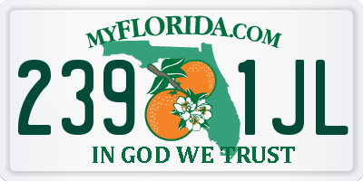 FL license plate 2391JL