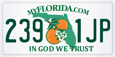 FL license plate 2391JP