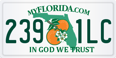 FL license plate 2391LC