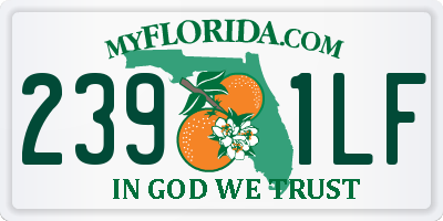FL license plate 2391LF