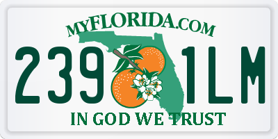FL license plate 2391LM