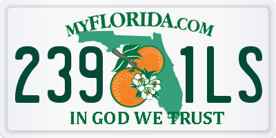 FL license plate 2391LS