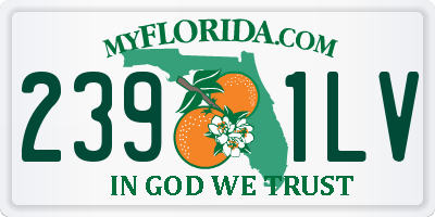 FL license plate 2391LV