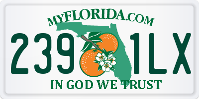 FL license plate 2391LX