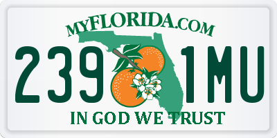 FL license plate 2391MU