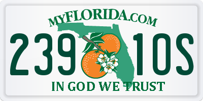FL license plate 2391OS