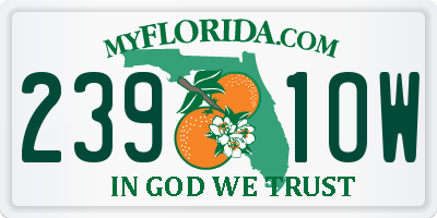 FL license plate 2391OW