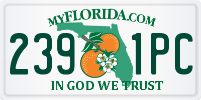 FL license plate 2391PC