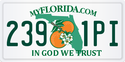FL license plate 2391PI