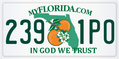FL license plate 2391PO