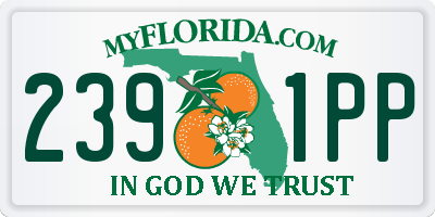 FL license plate 2391PP