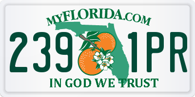 FL license plate 2391PR