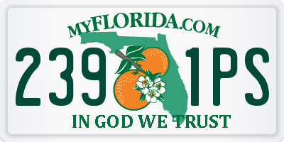 FL license plate 2391PS