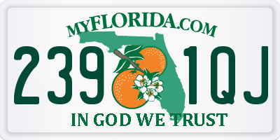FL license plate 2391QJ